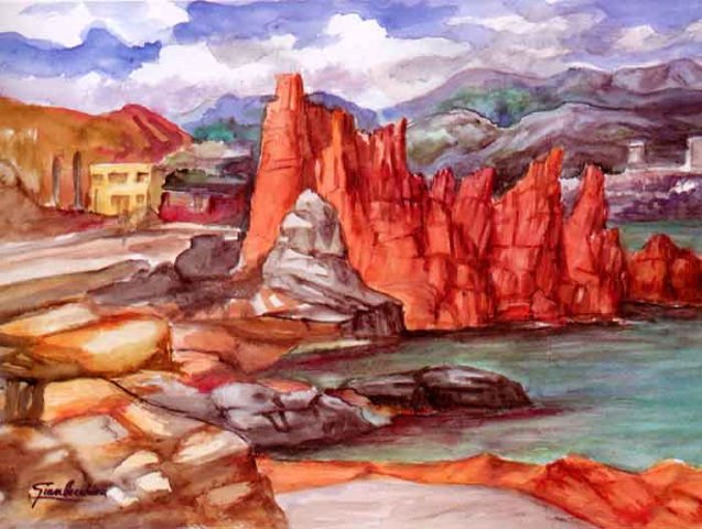 Rocce rosse ad Arbatax